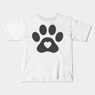 Dog paw Kids T-Shirt